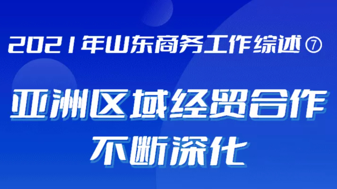 2021年山东商务工作综述⑦ 亚洲区域经贸合作不断深化