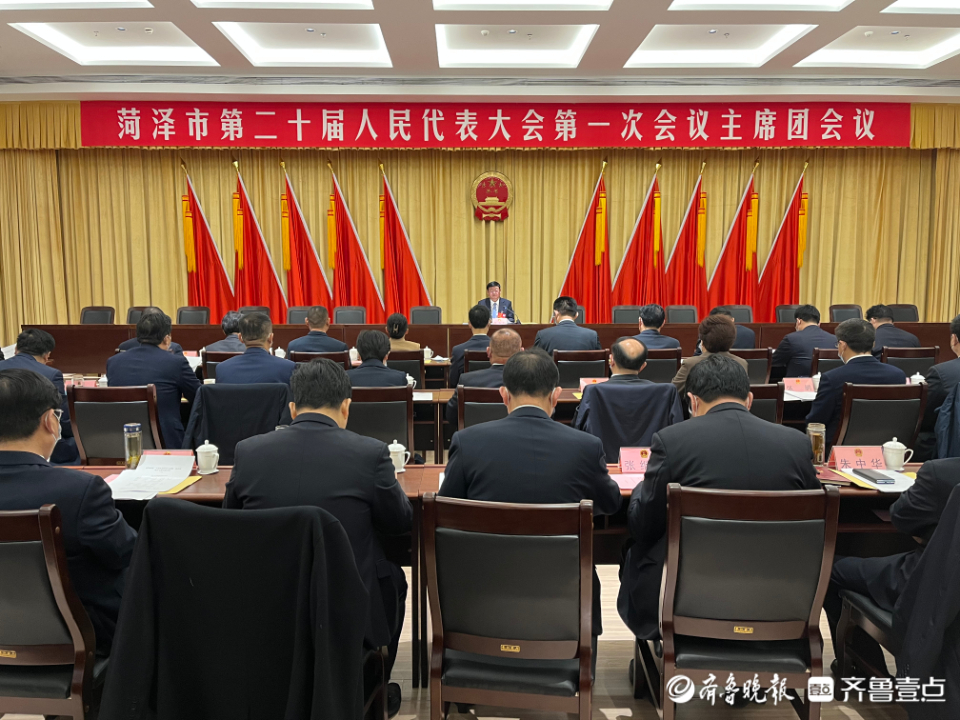 菏泽市二十届人大一次会议举行主席团第一次会议
