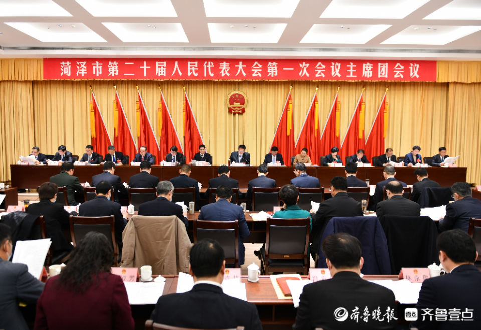 菏泽市二十届人大一次会议举行主席团第二次会议