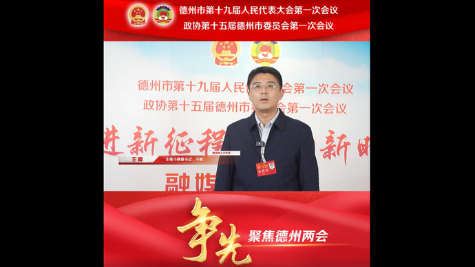 两会声音|德州市人大代表王峰：事争一流树标杆，唯旗是夺走在前