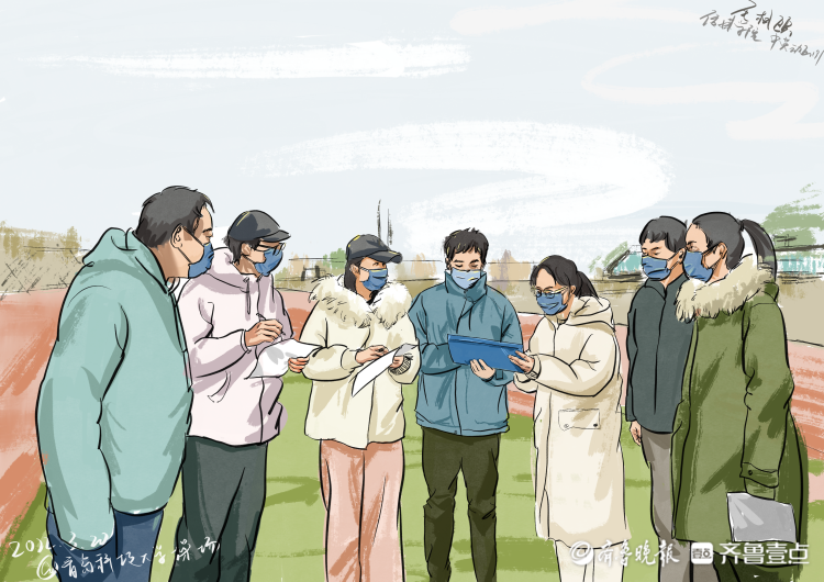 “你在我眼中是最美”！青科大学子作画致敬抗疫工作者