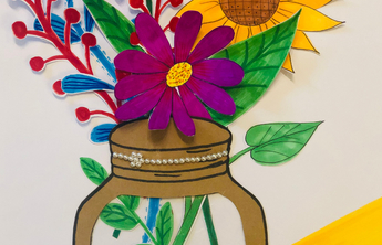 手工创春意|五彩斑斓“进瓶来”，小朋友把春天装进花瓶