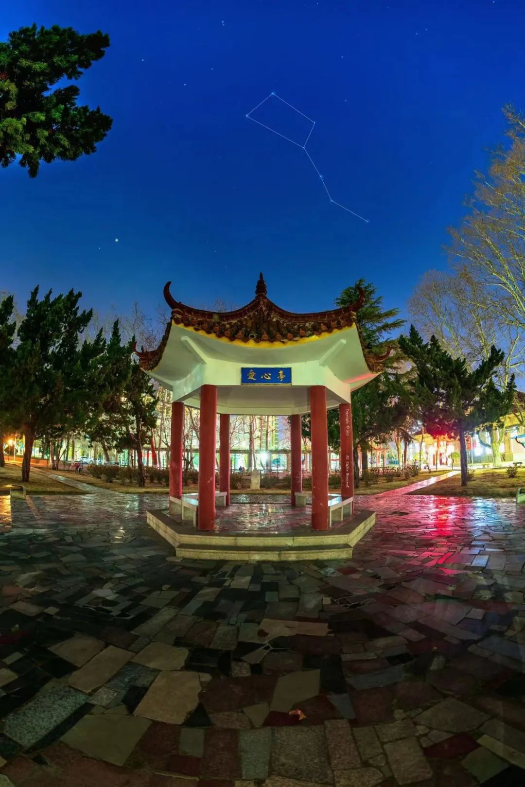 越夜越美丽青岛科技大学的夜色美爆了