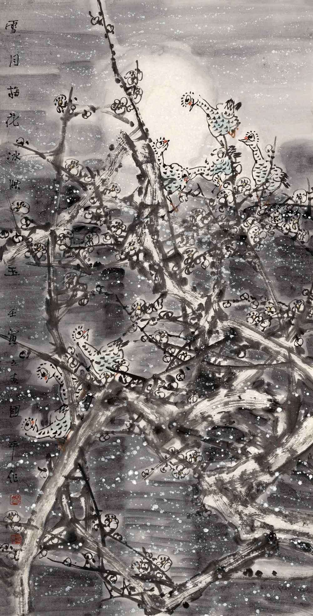 杨国平先生属于内省向善的画家,解读他的笔墨,不难发现其深邃幽静的