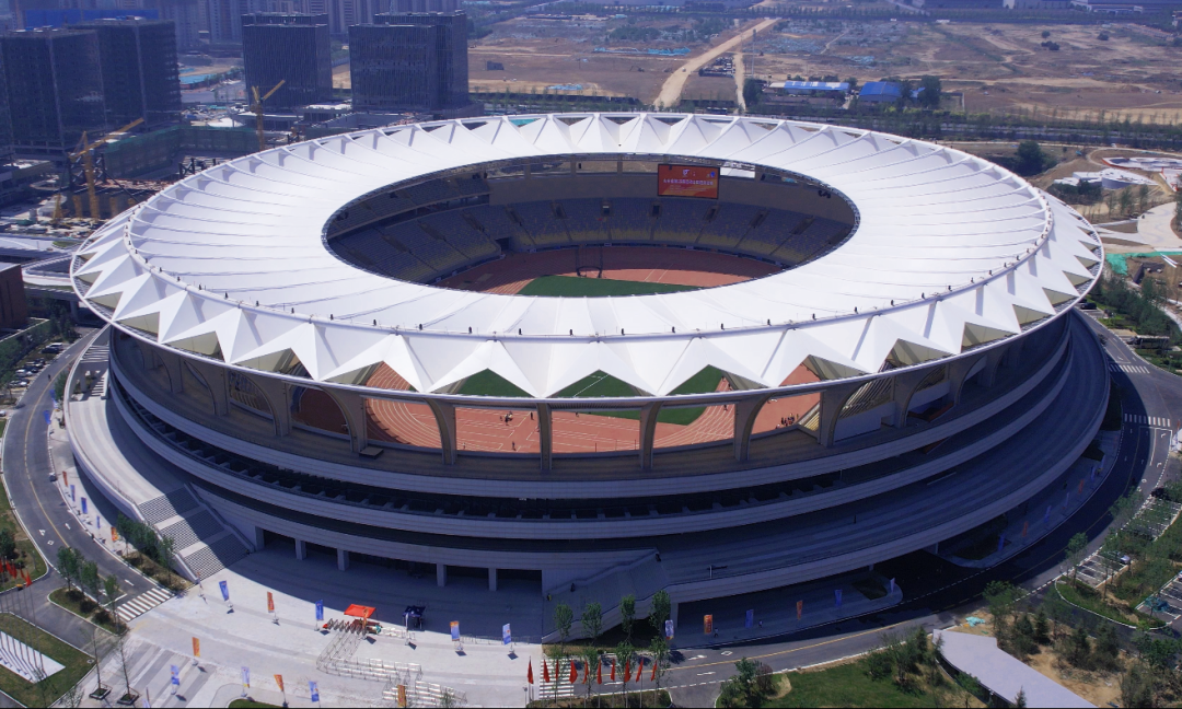 从选址到建设,日照奎山体育中心的顺利竣工,省第八地质矿产勘查院在