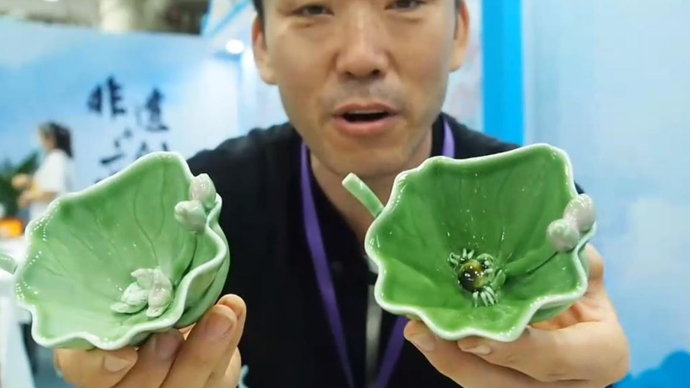 果然视频|非遗博览会：济南非遗传人们展示绝活迷住观众