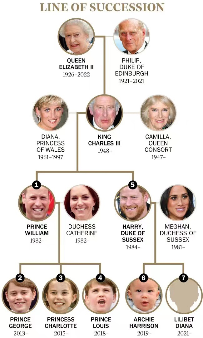 英国皇室成员关系表图片