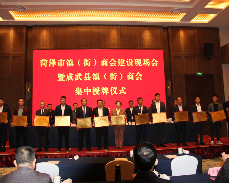 成武在商会建设上，不断务实创新、实干担当，推动全县13个镇街商会全部顺利完成注册登记，选优配强商会领导班子，建立健全商会党组织，召开了商会成立大会，在全市工商联系统树立了标杆榜样，发挥了示范引领作用。