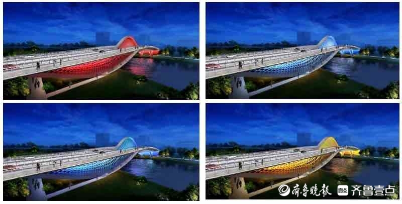 济南起步区横一路、横二路大寺河桥钢结构吊装顺利完成