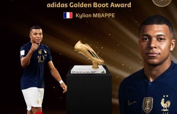 7场8球!姆巴佩获得FIFA世界杯金靴奖