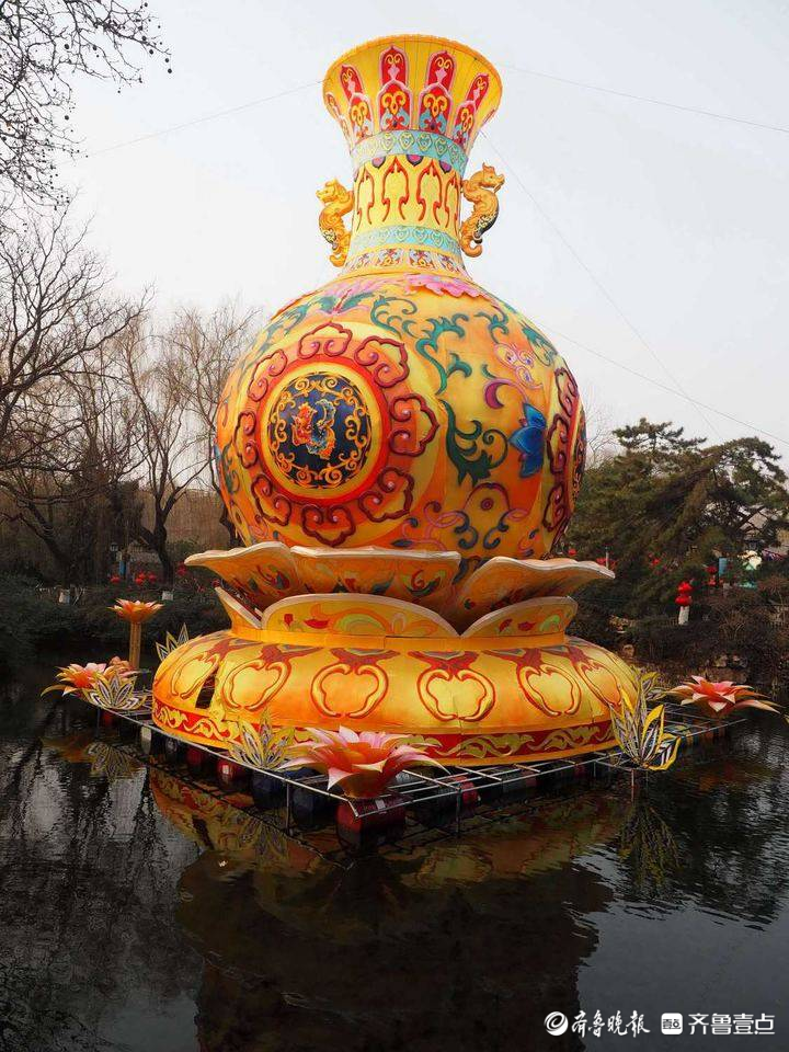 提前探营！济南趵突泉兔年花灯会已初见美姿