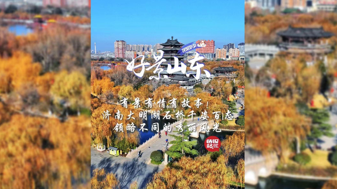 果然视频·好景山东|济南大明湖石桥千姿百态，领略不同秀丽风光