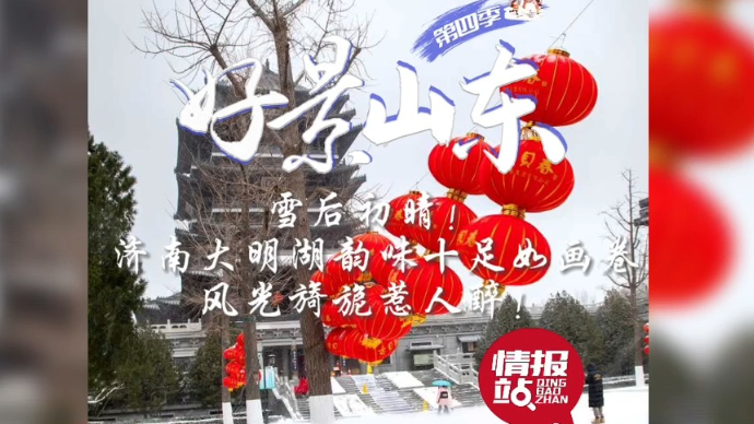 果然视频·好景山东|济南大明湖雪后初晴别样美，冬日韵味感满满