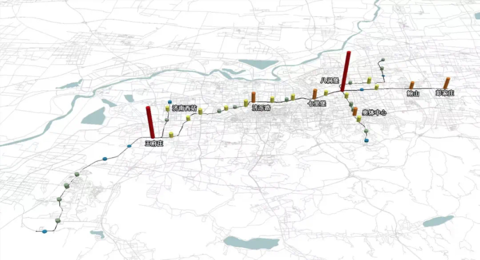 濟南地鐵乘車數據發佈3號線通勤特徵明顯彭家莊站客流量最多