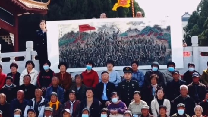 穿越81载的“相聚”！烟台村民与53名烈士拍“全家福”