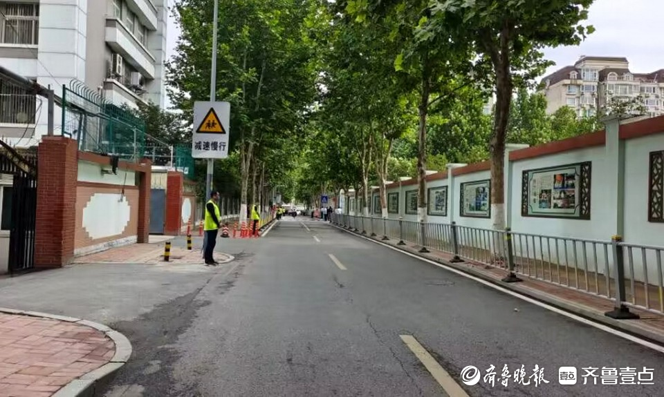 2023高考开始，济南一考点外安静无声