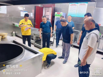 沙镇镇中心学校扎实推进燃气安全检查工作