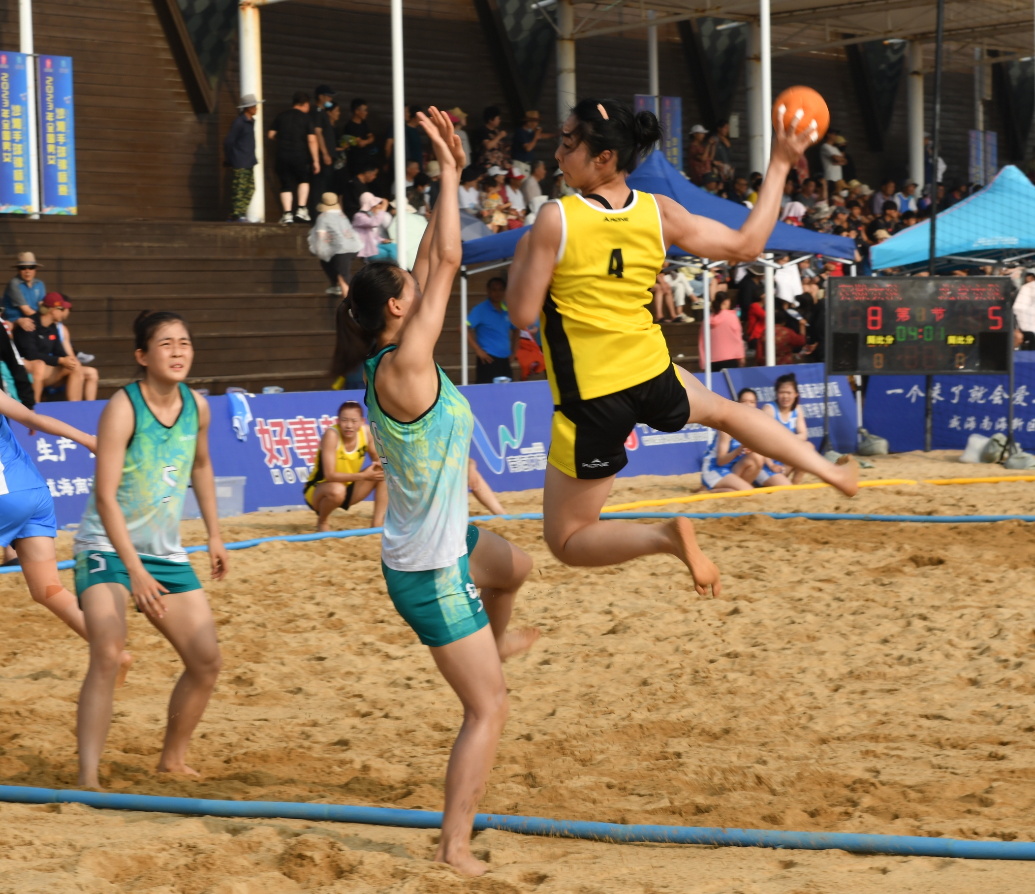 全国沙滩手球锦标赛在威海南海圆满落幕-齐鲁晚报·齐鲁壹点