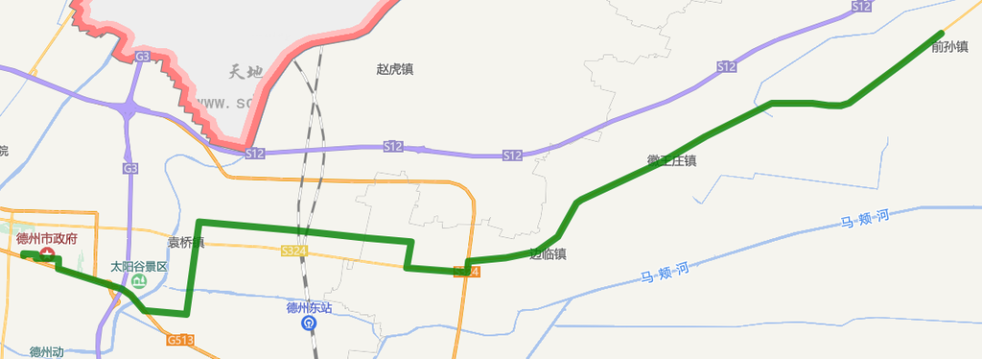 德州25路公交车路线图图片