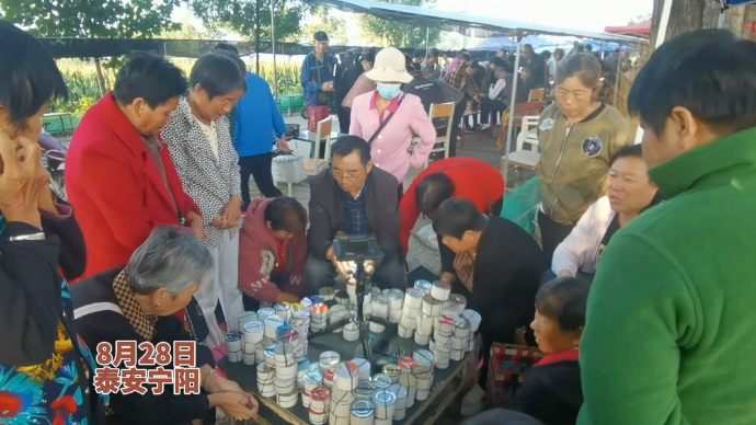 5点的宁阳黑风口蟋蟀交易市场，客商在这度过一个月的“虫季”