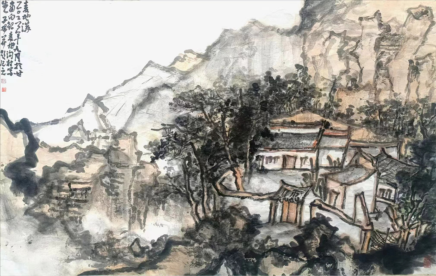 国家画院山水画家作品图片