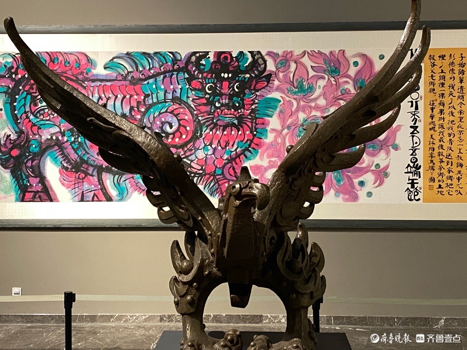 韩美林艺术展在济南美术馆展出