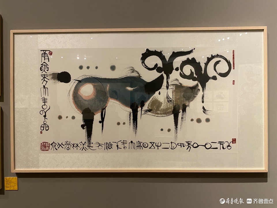 韩美林艺术展在济南美术馆展出