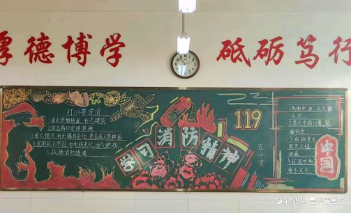 香江小学举行2023年全国消防安全宣传月黑板报比赛