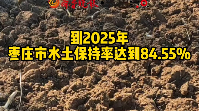 到2025年 枣庄市水土保持率达到84.55%