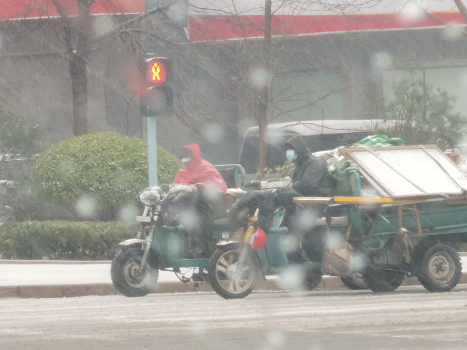 大雪到东营了
