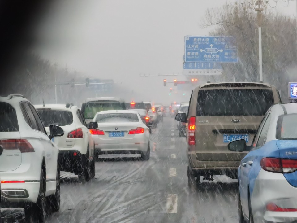 大雪到东营了