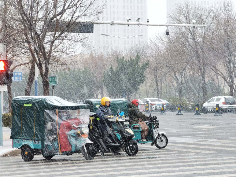 大雪到东营了