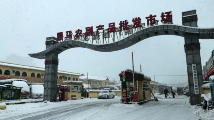 果然视频｜黑马市场全员除雪齐上阵 百姓“菜篮子”运输畅通无阻