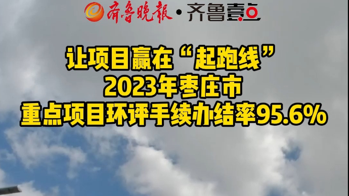 2023年枣庄市重点项目环评手续办结率95.6%