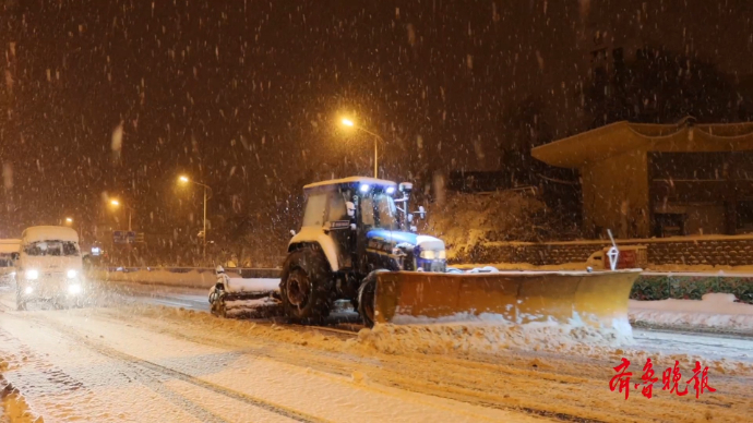 果然视频 |“硬核”清雪，环翠人用彻夜未眠换来城市道路畅通