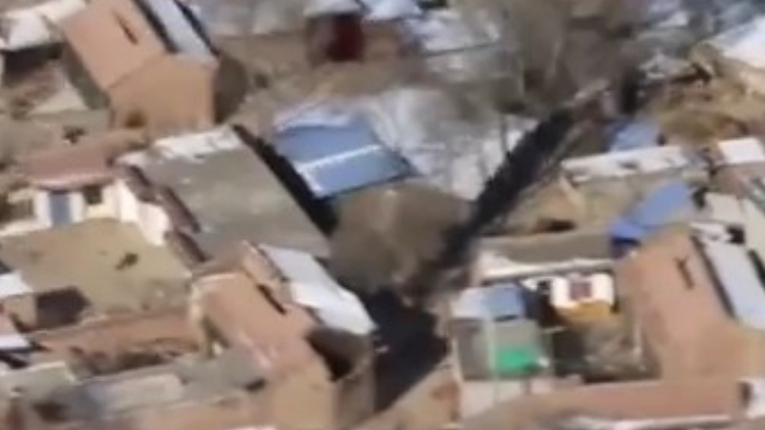 愿平安！空军直升机勘察震区，画面直击