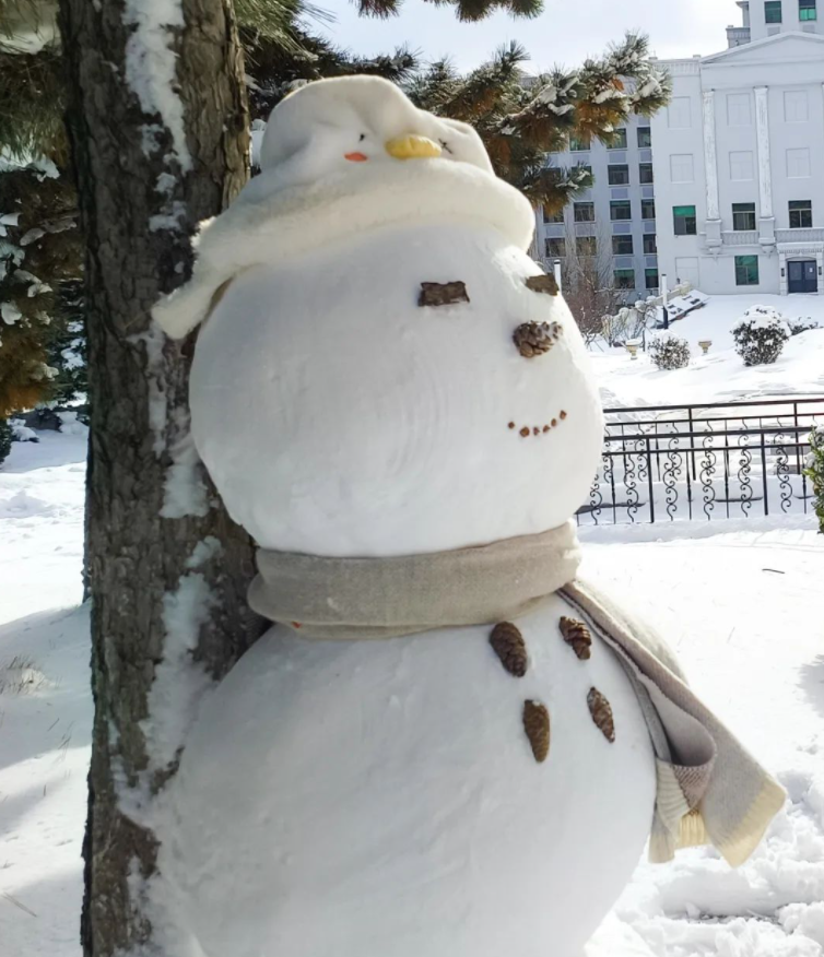 威海大白雪人图片