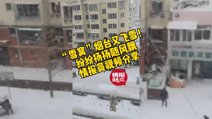 果然视频|“雪窝”烟台又飞雪！纷纷扬扬随风飘，情报员视频分享