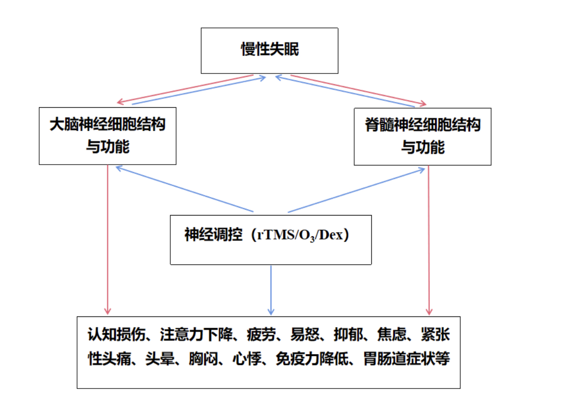 損傷較低級部位更嚴重,rtms,o3,dex均可修復上述損傷並改善相關症狀