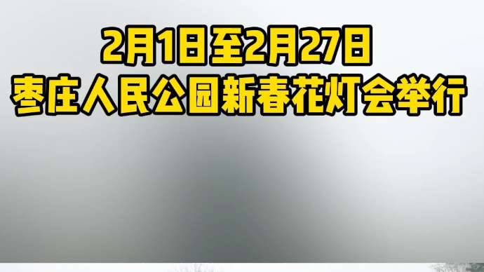 2月1日至2月27日 枣庄人民公园新春花灯会举行