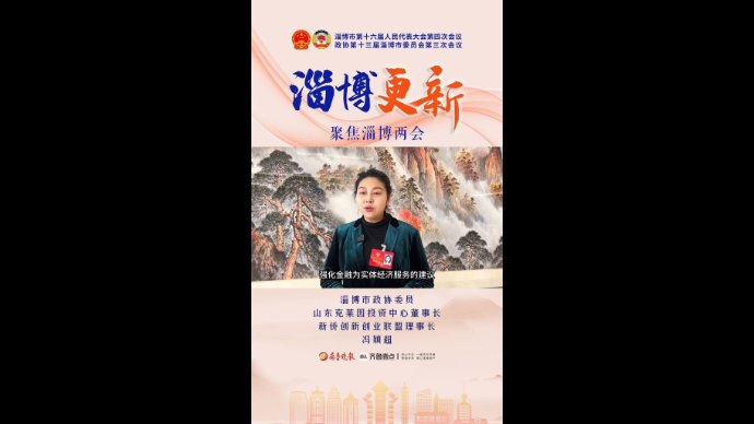 两会声音｜淄博市政协委员冯颖超：提升数字金融服务实体经济质效