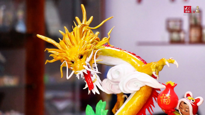 果然视频·齐鲁“最”过年｜枣庄鲁南花馍面塑，“龙“重登场啦！