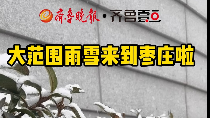 大范围雨雪来到枣庄啦