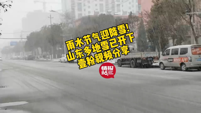 果然视频|雨水节气迎降雪！山东多地雪已开下，壹粉视频分享