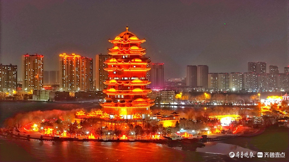 俺村俺家年味浓滨州黄河楼精彩表演吸引数万市民