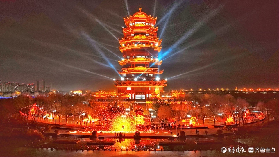 俺村俺家年味浓滨州黄河楼精彩表演吸引数万市民