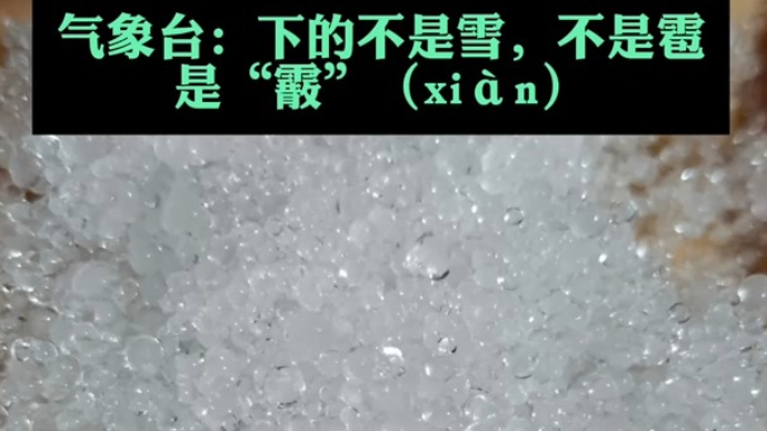 果然视频|潍坊下“史丹利”了？气象局：下的是霰（xiàn）