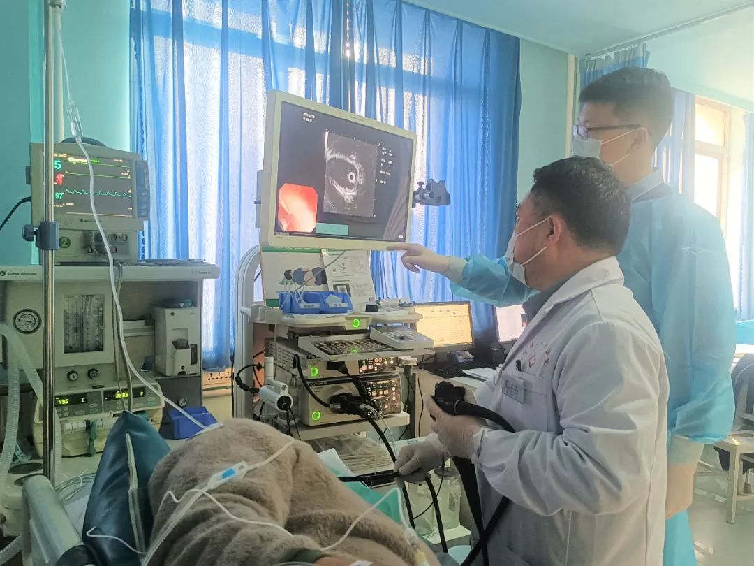 宁津县人民医院胃镜室完成一例高难度食管超声内镜检查