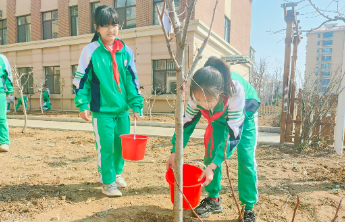 春天最动人的赞美诗！临沂五小盛能湖校区举行植树节主题活动