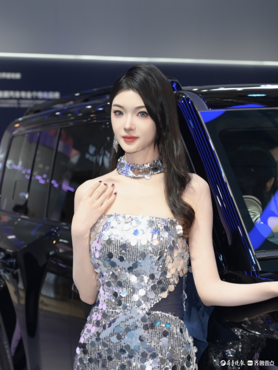 悦驾乐拍|齐鲁国际车展上的靓丽车模